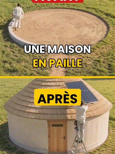 Maison ronde en paille : construction écologique et résultat final