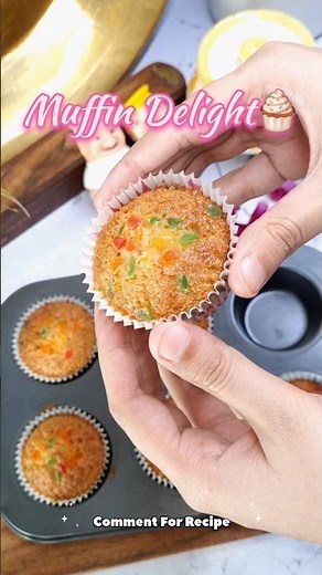 “Just Suji + Milk = Magic Muffins ✨” #youtubeshorts #food #homemadereceipe #recipe