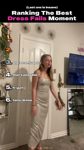 I Rank The Best Dress Fails Moment #fails#usa #shorts🤩