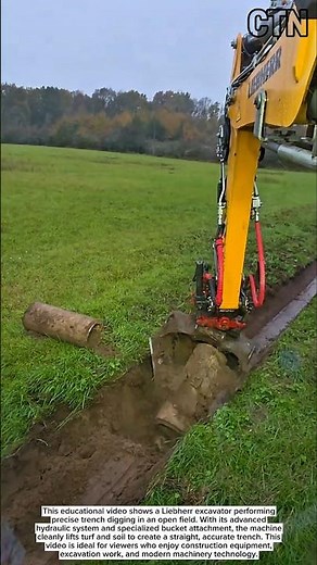Precision Excavation with Liebherr – Clean Trench Digging Technique