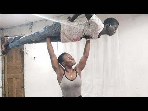 Overhead lift carry, push-up variations, sit on the air, abs exercise