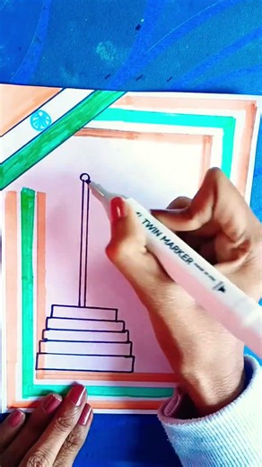 easy flag drawing ideas # short # short video