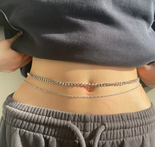 SILVER Belly Chain • Bridesmaid Wedding Body Jewelry • Dainty Waist Chain • Beach Bikinis Festival Accessories • Perfect Christmas Gift Idea - Etsy