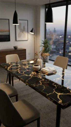 Black & Gold Table Makeover — Insane Transformation 😍