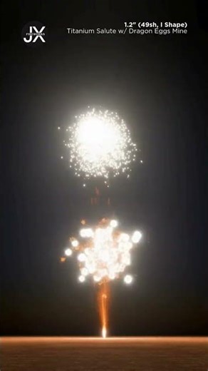 FWsim Cake | Titanium Salute w/ Dragon Eggs Mine (49sh)