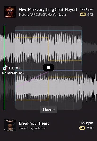 Part 20 of finding perfect transitions #givemeeverything#breakyourheart#pitbull#taiocruz#spotifymix