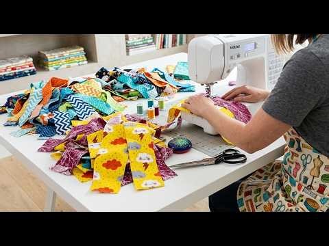 I Turned Fabric Scraps into a Masterpiece! ✨ Genius Patchwork for Beginners