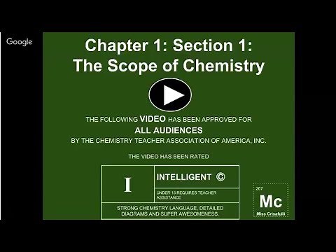 Pearson Chapter 1: Section 1: The Scope of Chemistry