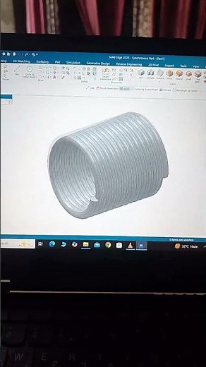 SolidEdge3D #CADSoftware3d modeling basic tutorial in solid edge 2025