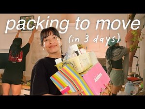 packing my entire apartment in 3 days 📦 epic chatty moving vlog
