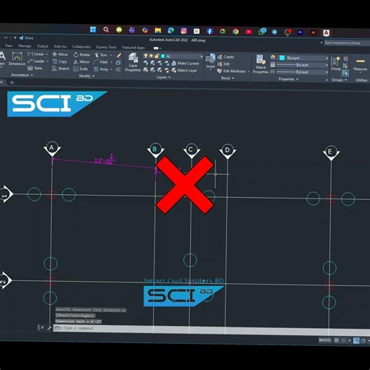 How to Dimension All Lines in Just 1 Click in AutoCAD! (QDIM Command) #autocad #design #autocadblock