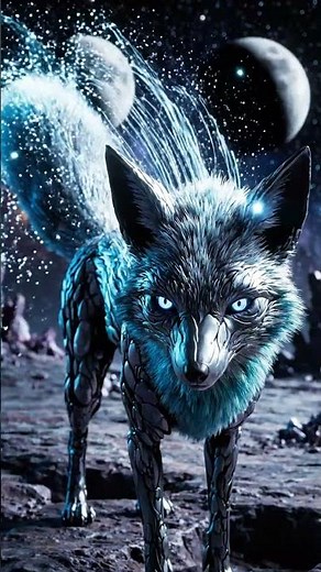 Alien Fox from Another Planet 🦊✨ | Cosmic Wilderness Discovery #aiart #forest #digitalart #viral