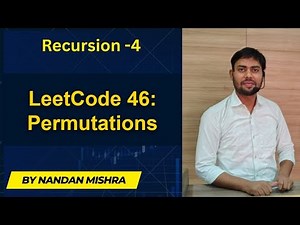 🔄Recursion -4 LeetCode 46: Permutations Problem | Easy Explanation with Code