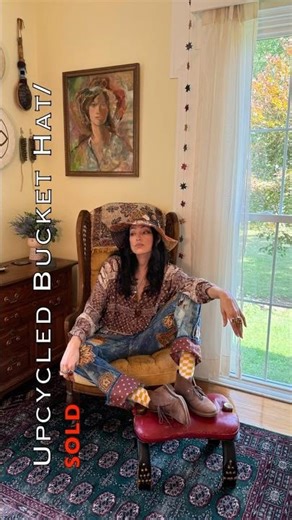 Styling My Handmade Patchwork Bucket Hat: Bohemian Vibes 🌻