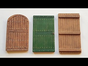 How to easily make a wooden door for models and dioramas
