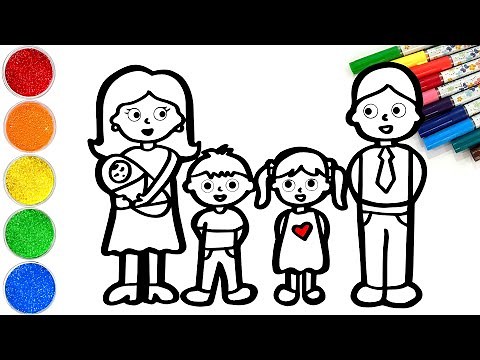 How to Draw a Cute Family | Easy Step by Step Tutorial | Made for Kids