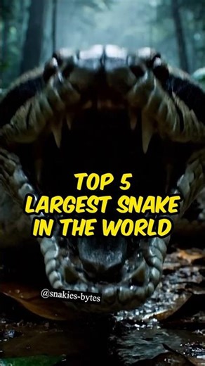 Top 5 largest snakes in the world
