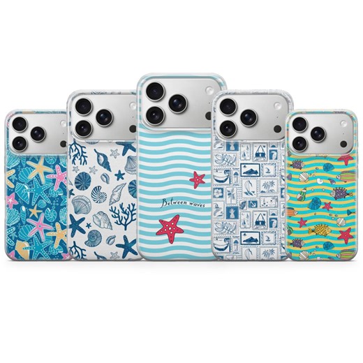 Sea Shell Phone Case Coastal Beach Ocean Vibes Cover for iPhone 17 Pro Max, 16e, 15, 14, 13 & Samsung S25 Ultra, S24 FE, A56, A16, Pixel - Etsy