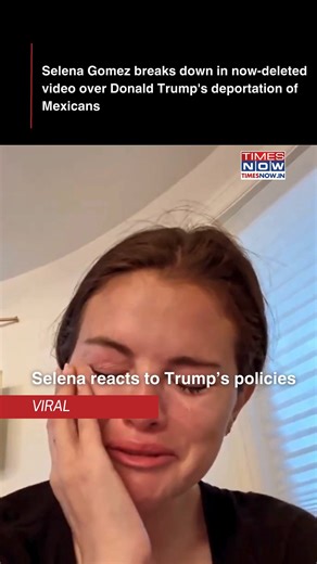 In the now-deleted video, Selena Gomez expresses her deep anguish over the situation, saying, "All my people are getting attacked, the children. I don't understand. I'm so sorry. I wish I could do something, but I can't. I don't know what to do. I'll try everything, I promise," as she sobs visibly. #selenagomez #viralvideo #unitedstates #donaldtrump #internationalnews #timesnow #timesnownews | TIMES NOW