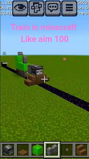 How to make train in minecraft #minecraft
