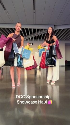 Woweee this is not real.. 🥹 DCC sponsorship showcase haul 🛍️ #dcc #haul #dallas #shopping #texas