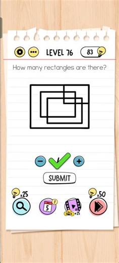 How many rectangle are there!| Brain test level 76