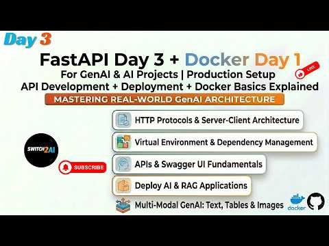 FastAPI Day 3 + Docker Day 1 | Complete API Development + Deployment + Docker Fundamentals