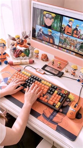 나루토 키보드 ASMR l -ナルト- l Naruto Keyboard Sounds #keyboardasmr #shorts #asmr