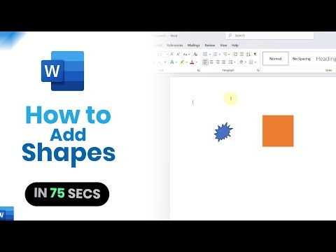 How to Add Shapes on MS Word [easy]