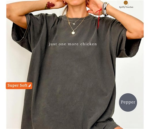 Just One More Chicken Comfort Colors T Shirt, Chicken Lover Tee, Funny Chicken T Shirt, Farm Animal Gift, Crazy Chicken Lady, Hen T Shirt - Etsy Australia