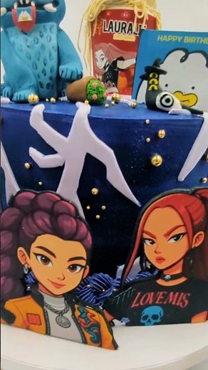 K Pop Demon Hunter's Cake Design Inspiration by Designed Delights