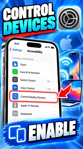 How to Use Control Nearby Devices on iPhone | Apple Accessibility Feature