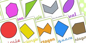 2D Shape Posters Irregular and Different Orientations