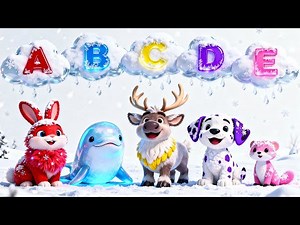 ABC Winter Animals Song | Learn ABCs & Colors with Cute Winter Animals ❄️🧣