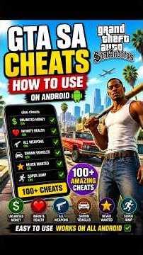 GTA SA Cheats on Android 🔥 | How to Use 100+ Cheats | GTA San Andreas