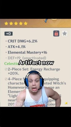 Artifacts back then vs now #genshinimpact #Artifacts #heavensent #demise #genshin #nodkrai #memes