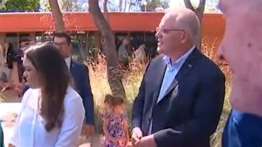 Protesters yell ‘go home Scomo’ in Alice Springs