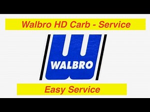 Husqvarna Walbro HD Carb Service