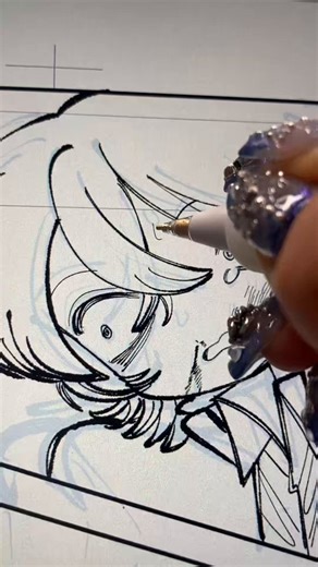 漫画のペン入れはclip studioの『ざかペン』を使って描いてます！液の溜まり方やインクの伸び方がアナログペン入れに近くてとても使いやすいペンでおすすめです✒️