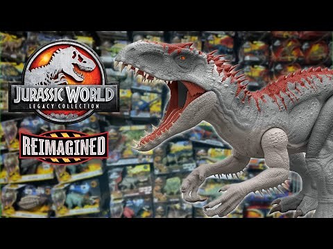 Jurassic World Legacy Collection Reimagined Electronic Real Feel Indominus Rex + Scan Code!