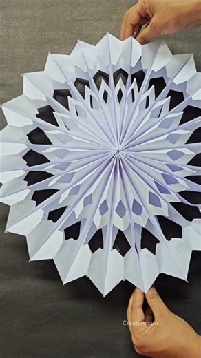 Unique paper wall hanging 3D #diy #homedecor #ytshorts #craft