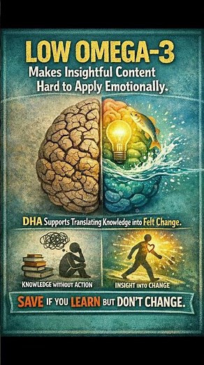 How DHA Helps Your Brain Translate Knowledge Into Real Felt Changes (Neuroplasticity & Behavior)