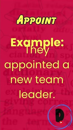 Appoint Word Meaning | English Vocabulary for Beginners & ESL