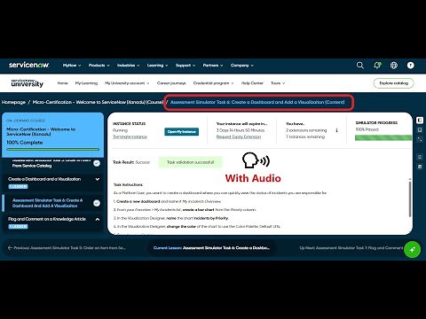 Assessment Simulator Task 6: Create a Dashboard and Add a Visualizaiton | Micro-Certification