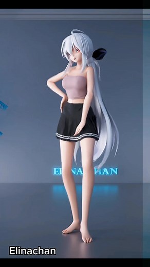 Elina y sus movimientos de MMD con Chungha