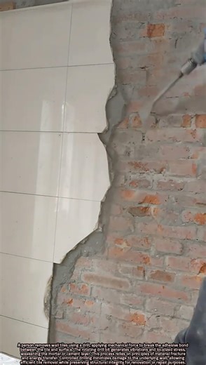 Scientific Method of Removing Wall Tiles Using a Power Drill Tool