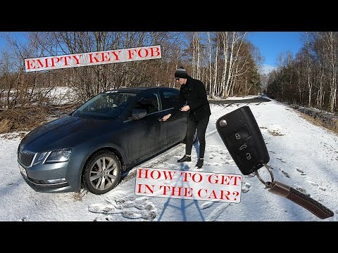 How to Enter and Start the Car with an Empty Key Battery - an Example with a Škoda Octavia 2017