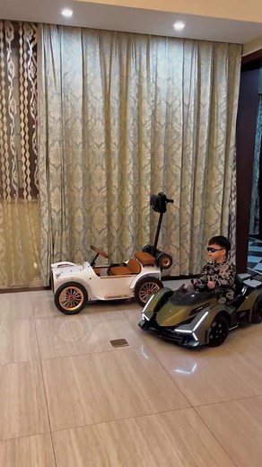 Kid Drifting and Parking a Classic Car