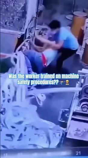 Worker gets pulled into machine #jjsafetyllc #safetyfirst #safetyfails