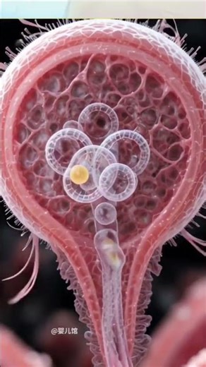ovaulation & Fertilization | 3D animation#pregnancyjourney #animation #shortsfeed